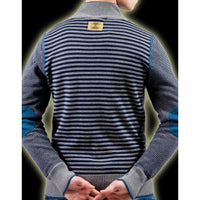 GILET GRIS EN MAILLE JERSEY JUSTING