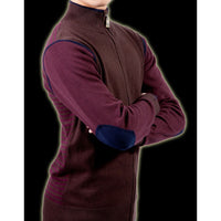 GILET MARRON EN MAILLE JERSEY JUSTING