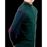 GILET VERT EN MAILLE JERSEY JUSTING