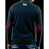 GILET VERT EN MAILLE JERSEY JUSTING