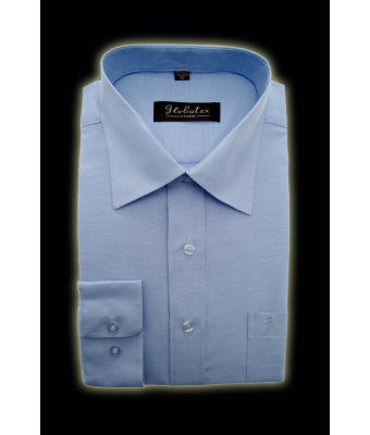 CHEMISE BLEUE MANCHES LONGUES