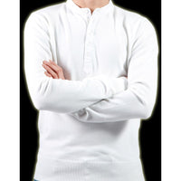 PULL BLANC BOUTON COL NEXT STYLE