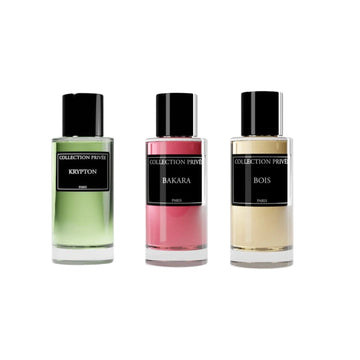 Pack homme 3 parfums Collection Privée 50 ML : Bakara - Bois - Krypton