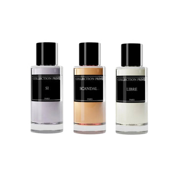 Pack femme 3 parfums Collection Privée 50 ML : Libre - Scandal - Si
