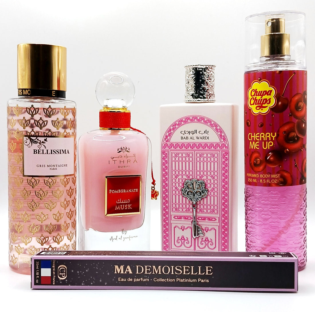 LOT BRUME PARFUMEE BELLISSIMA - POMEGRANATE MUSK - BRUME PARFUMÉE "CHERRY ME UP" - CHUPA CHUPS