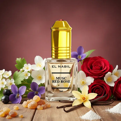 MUSC RED ROSE EL NABIL - EXTRAIT DE PARFUM 5ML