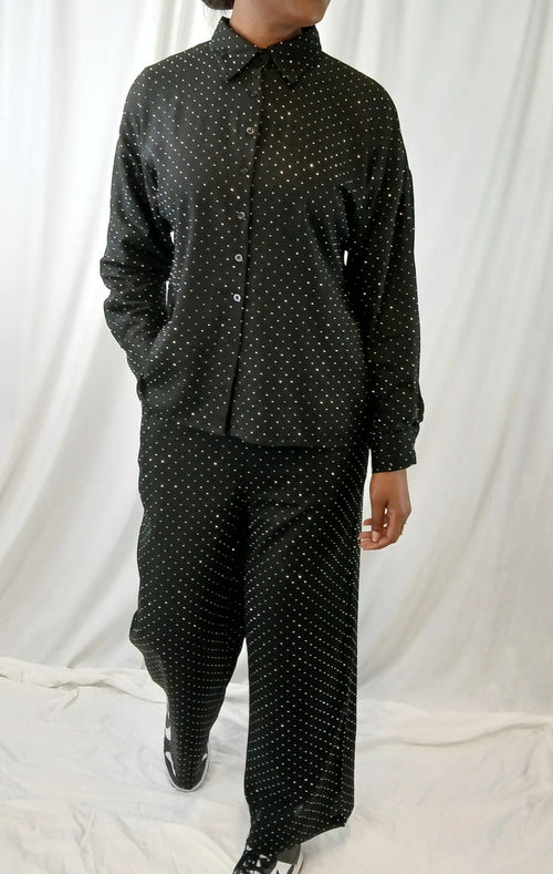 ENSEMBLE CHEMISE & PANTALON NOIR