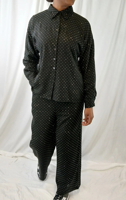 ENSEMBLE CHEMISE & PANTALON NOIR