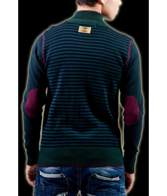 GILET VERT EN MAILLE JERSEY JUSTING